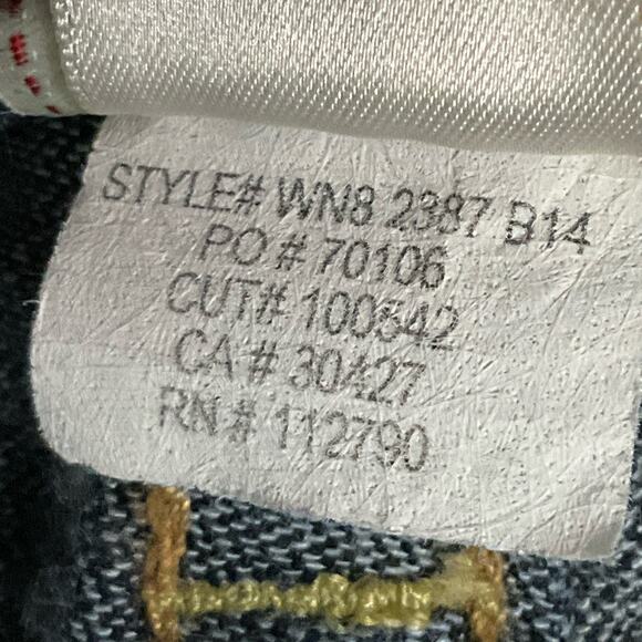 True Religion Womens Jeans Joey Twisted Seam Flare Leg Bootcut Dark Wash 26 x 32 - Picture 16 of 16